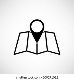 map  - vector icon