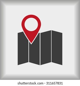 Map vector icon