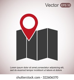 Map vector icon