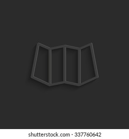 map - vector icon