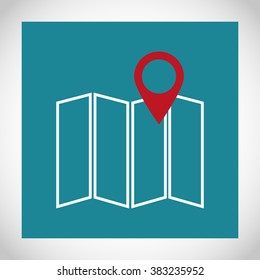 Map vector icon