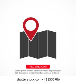 Map vector icon
