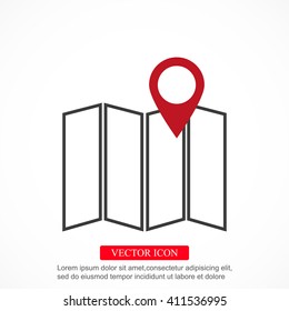 Map vector icon
