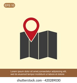 Map vector icon
