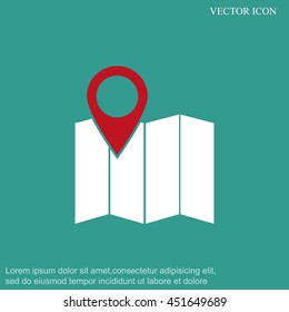 Map vector icon
