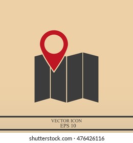 Map vector icon