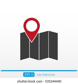 Map vector icon