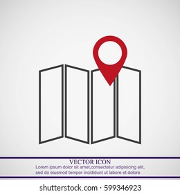Map vector icon