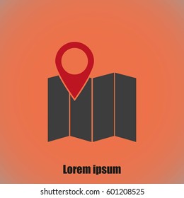 Map vector icon