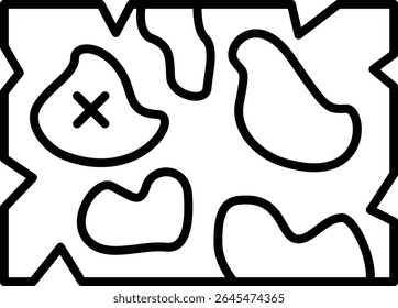 Map vector icon. Can be used for printing, mobile and web applications.