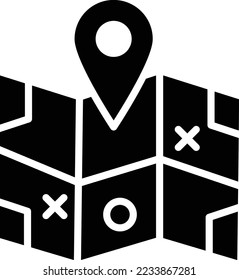 Map Vector Icon Design Illustration