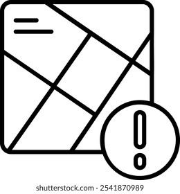 Símbolo de Design de Ícone de Vetor de Mapa