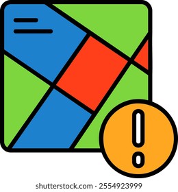 Map Vector Icon Design Symbol