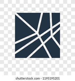 Map vector icon isolated on transparent background, Map transparency logo concept