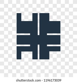 Map vector icon isolated on transparent background, Map transparency logo concept
