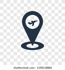 Map vector icon isolated on transparent background, Map transparency logo concept