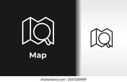 Map Vector, Icon Or Logo Sign Isolated Symbol Illustration