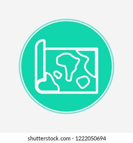 Map vector icon sign symbol