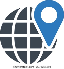 map Vector illustration on a transparent background. Premium quality symbols. Glyphs  vector icon for concept and graphic design.