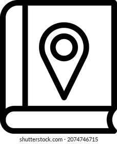map Vector illustration on a transparent background. Premium quality symbols. Stroke vector icon for concept and graphic design.
