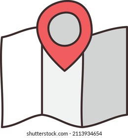 map Vector illustration on a transparent background.Premium quality symmbols.Vector line flat icon for concept and graphic design.
