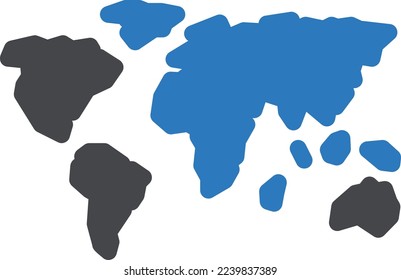 map  Vector illustration on a transparent background. Premium quality symmbols. Glyphs vector icons for concept and graphic design.
