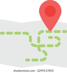 map  Vector illustration on a transparent background. Premium quality symmbols. Line Color vector icons for concept and graphic design.