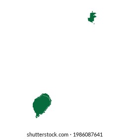 São Tomé and Príncipe Map. São Tomé and Príncipe map vector illustration. São Tomé and Príncipe map silhouette