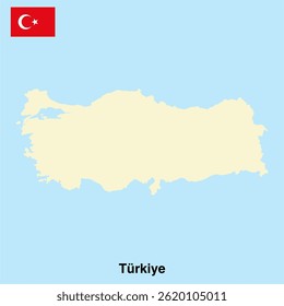 Vetor de mapa de Türkiye isolado no plano de fundo transparente