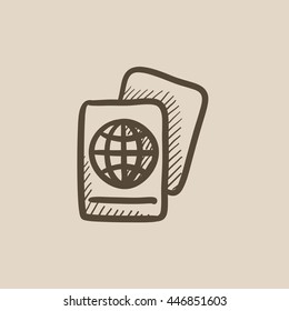 Map vector sketch icon isolated on background. Hand drawn Map icon. Map sketch icon for infographic, website or app.