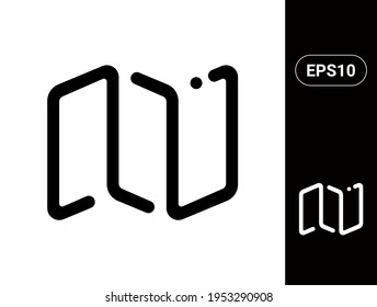 Map Vector stylish line icon for UI an UX