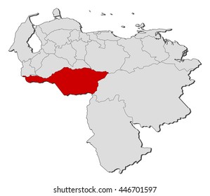 Map - Venezuela, Apure