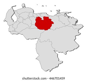 Map - Venezuela, Guarico