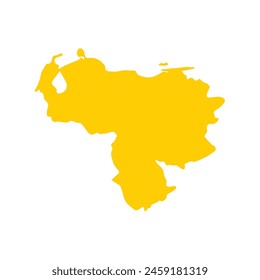 map of Venezuela icon. Illustration vector graphic of map of Venezuela.