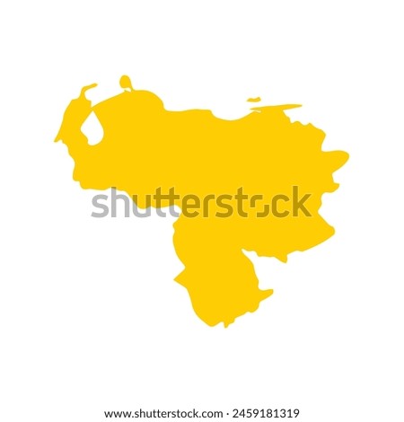 map of Venezuela icon. Illustration vector graphic of map of Venezuela.