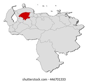 Map - Venezuela, Lara