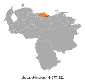 Map - Venezuela, Merida