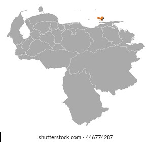 Map - Venezuela, Nueva Esparta