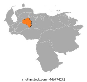 Map - Venezuela, Portuguesa