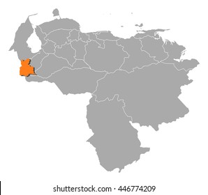 Map - Venezuela, Tachira