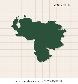 Map of Venezuela vector design template