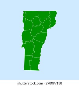map of Vermont