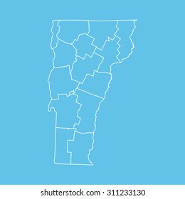 Map Vermont Stock Vector (Royalty Free) 311233130 | Shutterstock