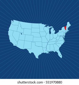map of Vermont