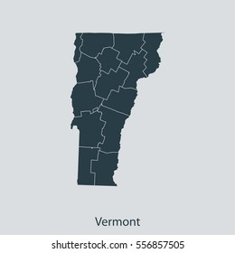 map of Vermont