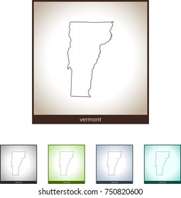 map of Vermont