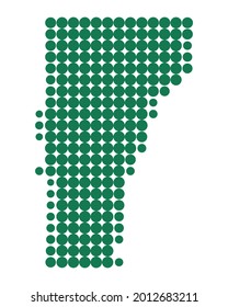 Mapa de Vermont en blanco