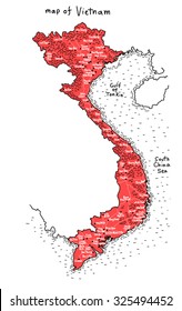 map Vietnam vector