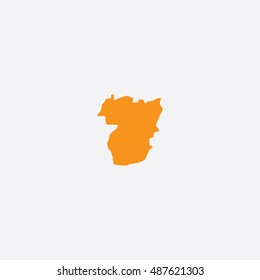 Map of Vila Real Vector Illustration