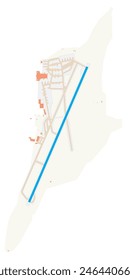 Map of Vilnius Airport (Lithuania). IATA-code: VNO. Airport diagram with runways, taxiways, apron, parking areas and buildings. Map Data from OpenStreetMap.